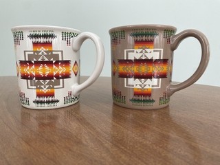 SET OF TWO (2) PENDLETON CHIEF JOSEPH COLLECTION AZTEC COFFEE MUGS NWOT