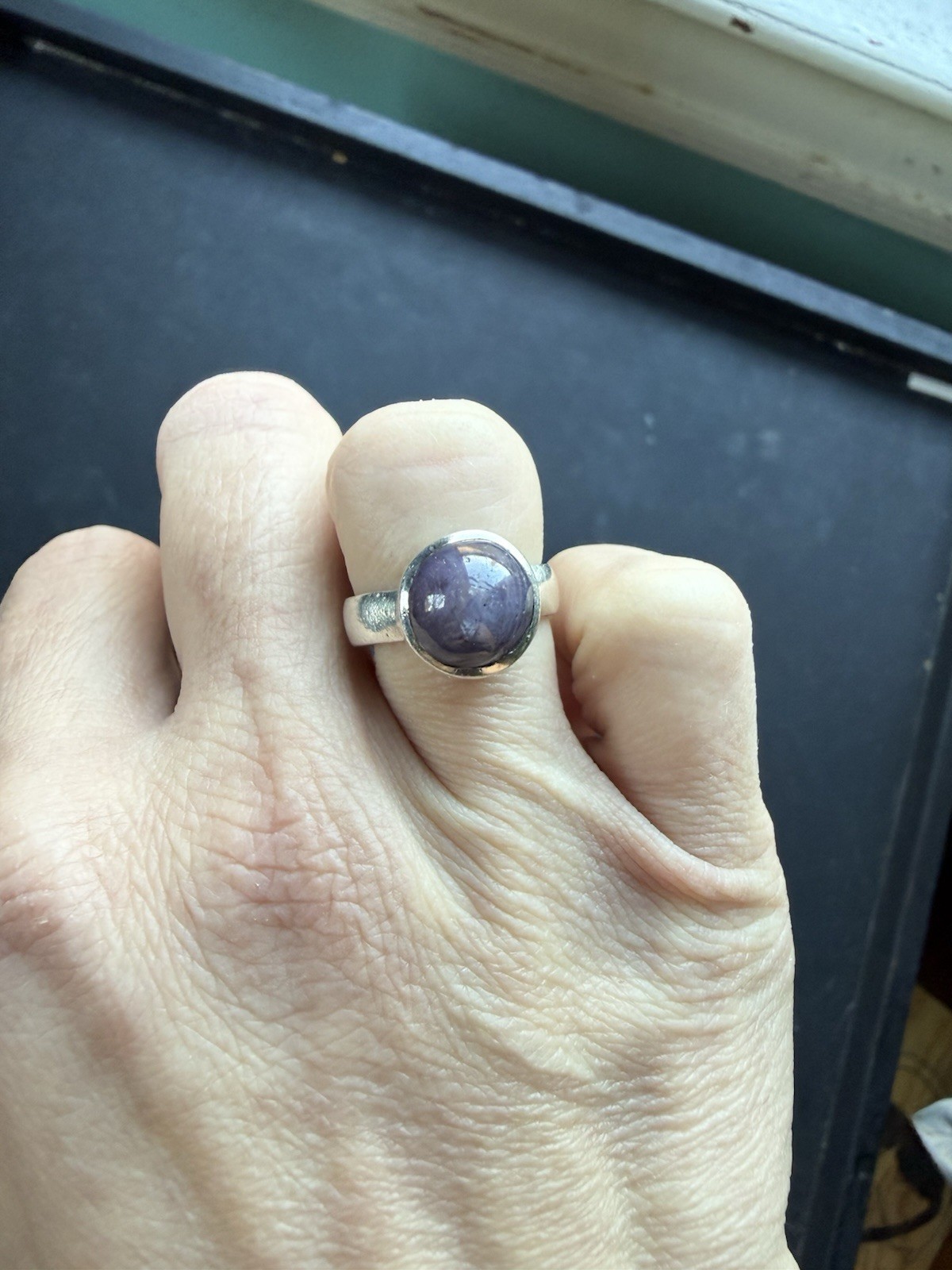 Ruby Ring Sterling Silver Size 6 Everyday Ring Fo… - image 2