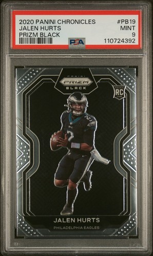 2020 Panini Chronicles Prizm Black Jalen Hurts #PB19 PSA 9