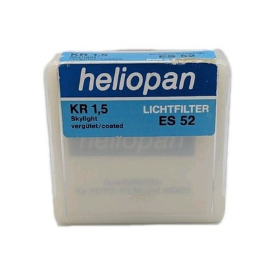 Heliopan Farbfilter Lichtfilter color filter ES52 KR 1,5 Skylight vergütet