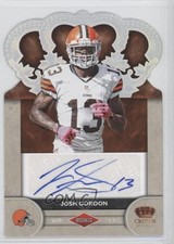 2012 Crown Royale Rookie Signatures Holo Silver 142/149 Josh Gordon #95 Auto 0v1