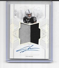 2025 FLAWLESS CHARLES WOODSON AUTO 2 COLOR PATCH AUTOGRAPH # 12/20 RAIDERS