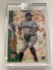 2020 Topps Clearly Authentic Jose Urquidy Autograph Green Red /99 RC E829