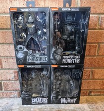 Product Image: NECA Teenage Mutant Ninja Turtles Universal Monsters Set Of 4 Black White NIB