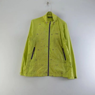 Indians Women's Light Green Windbreaker Jacket - Size L