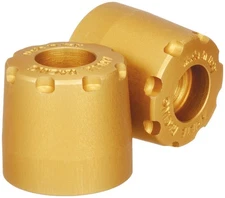 Ariete 12997/YA-O Alu-Rub Bar Ends - Gold