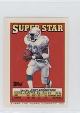 1988 Super Star Sticker Back Cards Troy Stradford Mike Walter Anthony Munoz 0au4