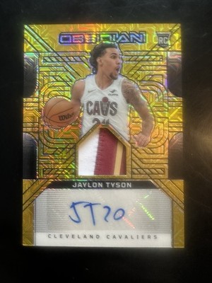 JAYLON TYSON 2024 OBSIDIAN 219 PATCH AUTO ELECTRIC ETCH FLOOD RC 6/10 TRUE GOLD