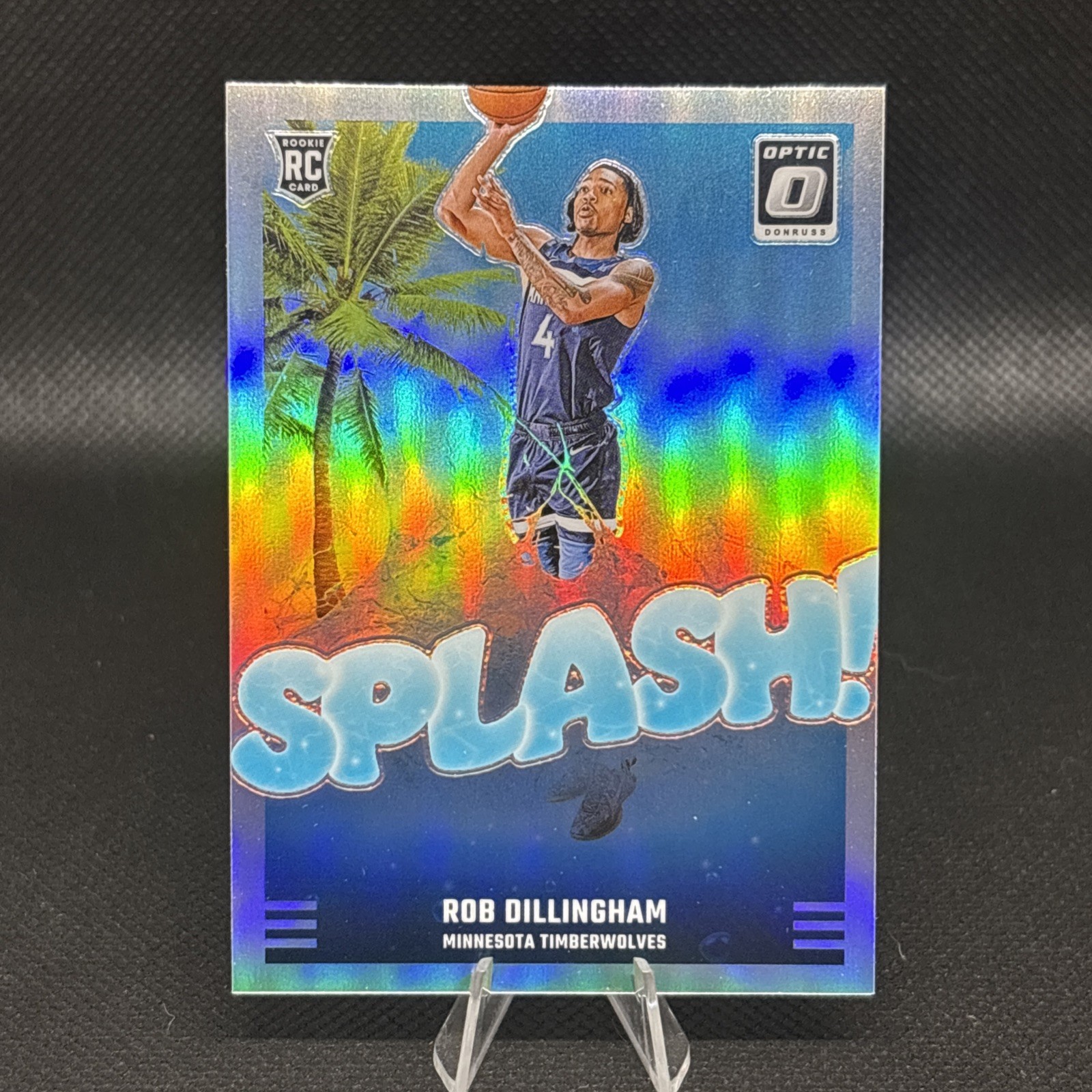 2024-25 Panini Donruss Optic Splash! Rob Dillingham #8 Holo Prizm (RC)