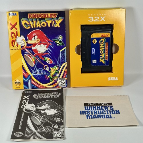 Knuckles' Chaotix (Sega Genesis 32X) OVP & Cartridge mit Handbuch CIB