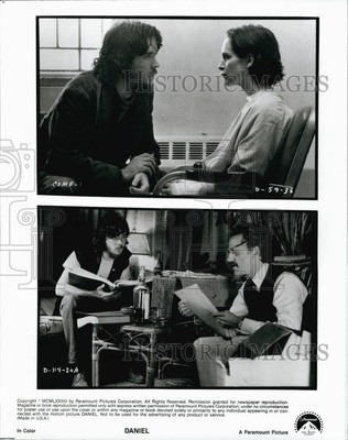 1983 Press Photo Timothy Hutton, Amanda Plummer, John Rubinstein ''Daniel''