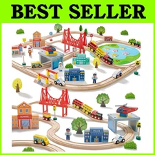 Railway Playset for Boys and Girls - 110PCS Train Set