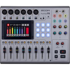 Zoom PodTrak P8 Portable Multitrack Podcast Recorder LN