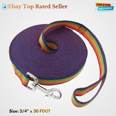 Dog Leash Colorful 3/4'' x 30 Foot