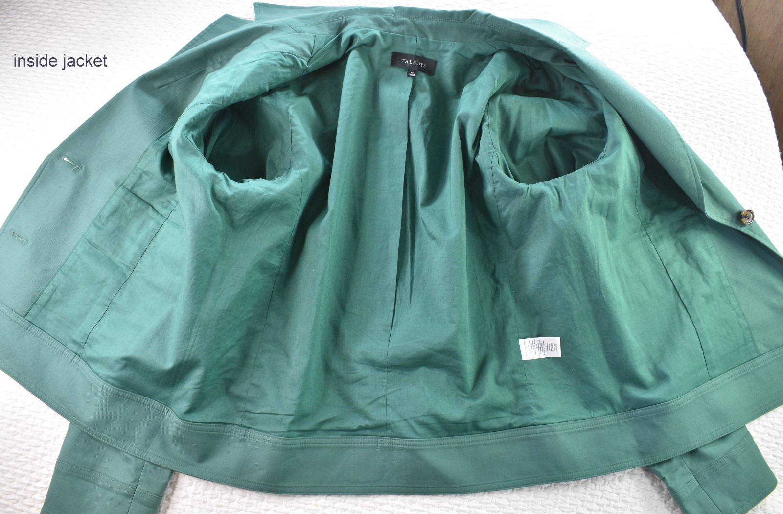 Talbots Jacket Blazer Stretch Cotton Cropped Coat… - image 17