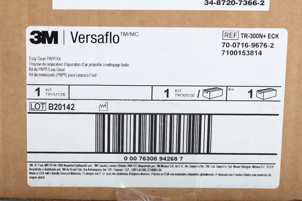 3M TR-300N+ ECK Versaflo Easy Clean Powered Air Purifying Respirator Kit - NEW - Image 4 of 4