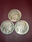 1915, 1916, 1918 Buffalo Nickels G-VG (#B-10-58) Lot of 3