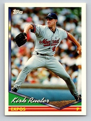 1994 Topps - Kirk Rueter #628 (RC) Montreal Expos