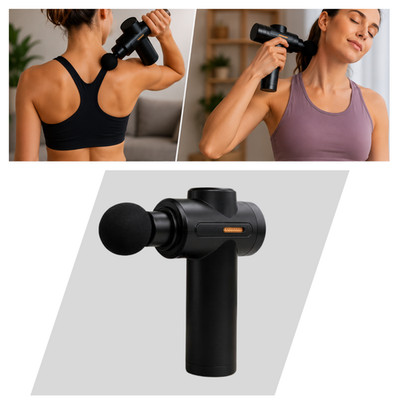 Massagepistole mini Massage Gun Massagegerät f. Rücken Nacken Schulter mit Wärme