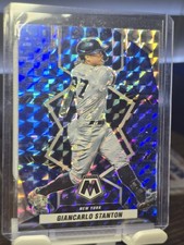 Giancarlo Stanton New York Yankees 2022 Panini Mosaic Blue Camo Mosaic