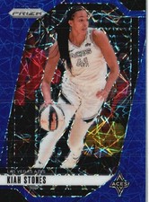 2024 Panini Prizm WNBA #122 Kiah Stokes Blue Velocity Prizms