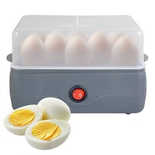 Egg Cooker, Rapid Egg Cooker 8 Egg Capacity, Soft, Medium, Hard Boiled, Poached
