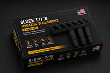 6x Glock 17 19 Magazine Wall Mount Holder Rack Organizer Made In Usa