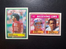SAN FRANCISCO 49's      1983 Topps Football      Dwight  Clark    Russ Francis