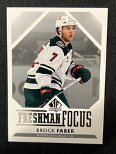 23-24 UD SP Authentic Hockey RC Freshman Focus FF-26 Brock Faber