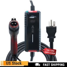 25ft Level 2 EV Charger For Electric Vehicles 240V 16A NEMA 6-20 Plugs 3.5KW