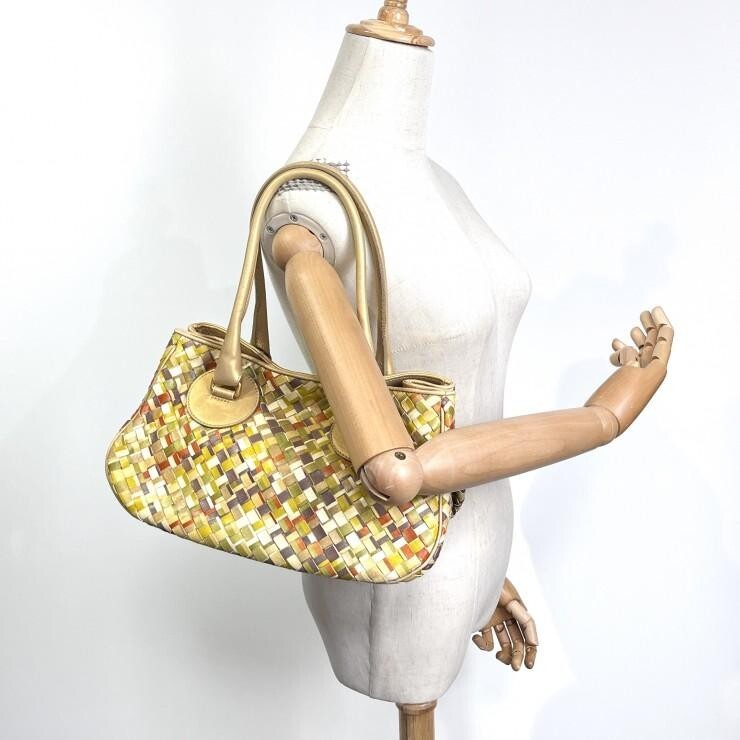 Bottega Veneta Intrecciato Multicolor Leather Tote Bag Womens Dust Bag image 2