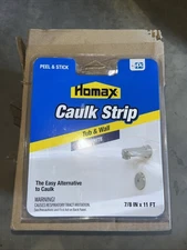 Caulkstrip Homax  White  Silicone  Caulk Strips  7/8 in. x 11 ft.
