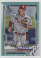 2021 Bowman Chrome Prospects Aqua Refractor 65/125 Bryson Stott #BCP-17 s3g