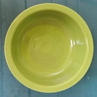 ❤︎  EASTER GIFT      Homer Laughlin Vintage Fiesta Chartreuse 8 1/2" Nappy Bowl