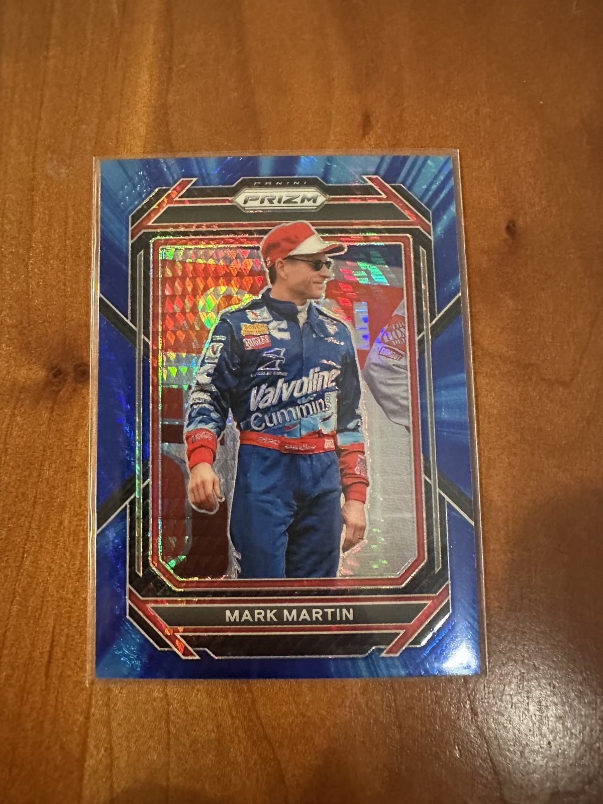 2023 Panini Prizm Racing Blue Hyper and Carolina Blue Prizm #82 Mark Martin 