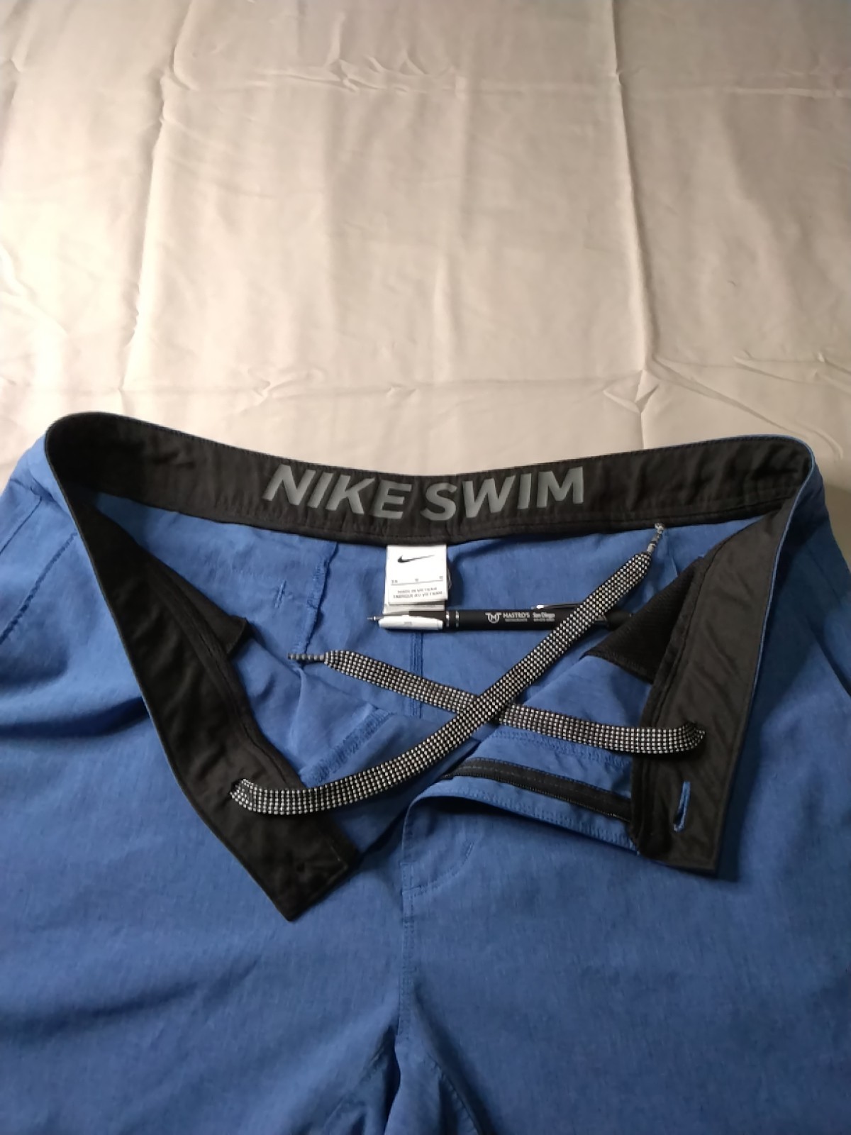 Nike Swim Mens Merge 9 Hibrid Board Shorts Blue Waistband Size 34 . thumbnail 9