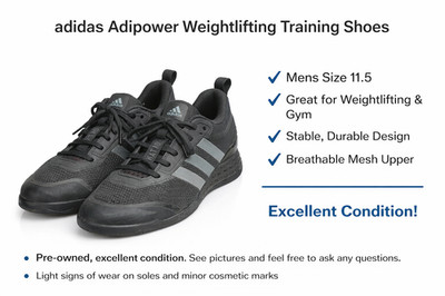 Adidas HEAT.RDY Training Shoes Mens 11.5 Black Gym Cross Trainer