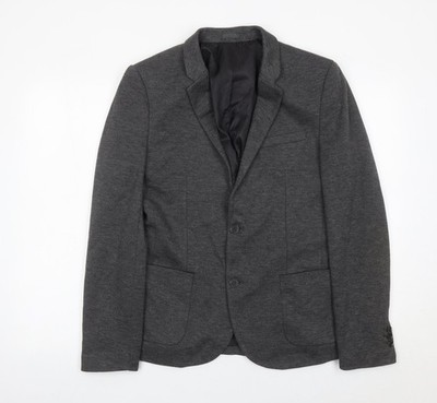 Anzugjacke Herren UK Größe 38 River Island Regular Grau