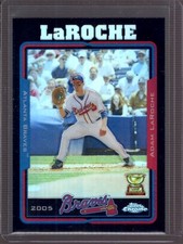 ADAM LaROCHE 2005 Topps Chrome Rookie Cup #458 Black Refractor #154/225