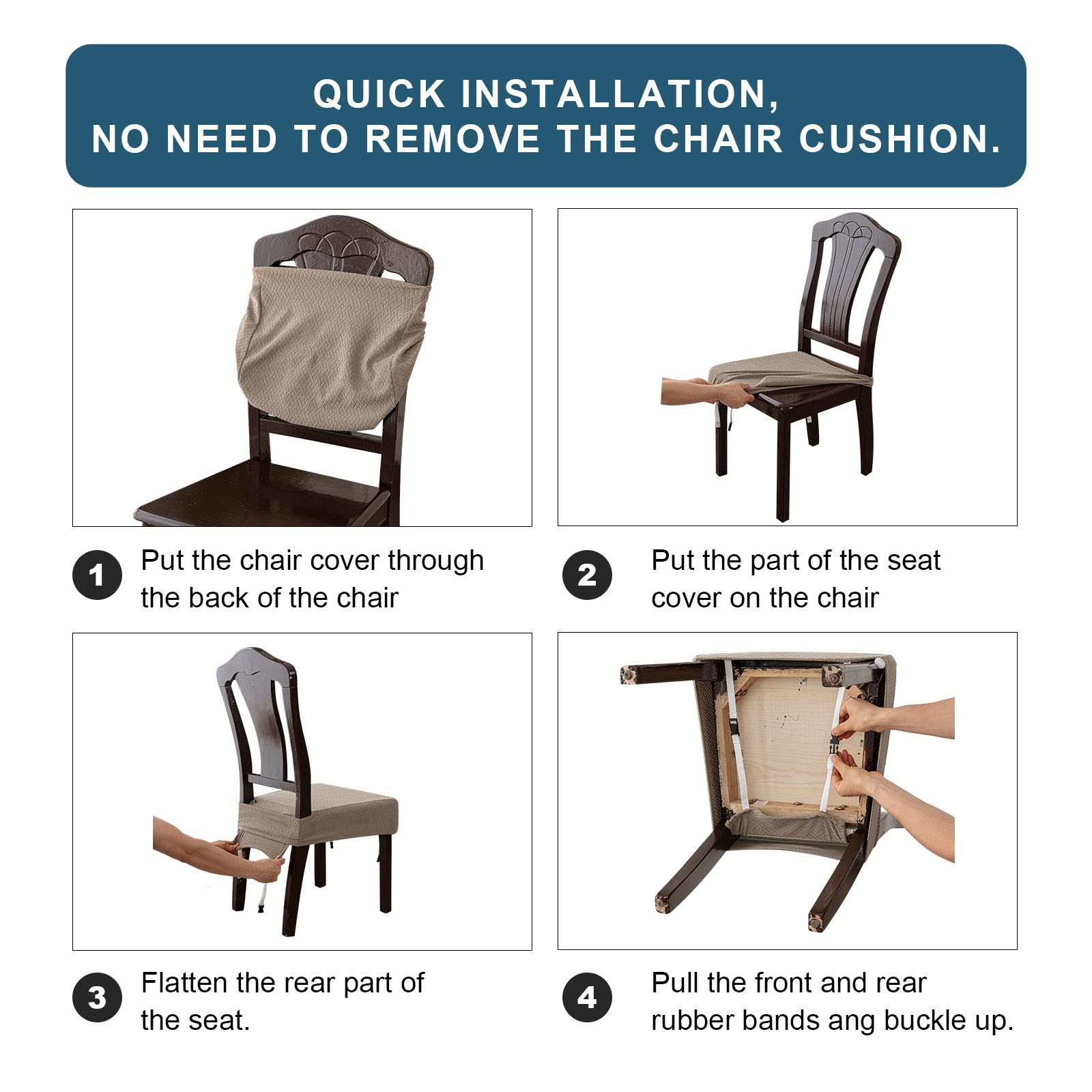 Waterproof Seat Covers for Dining Room Chair Covers Waterproof Dining Chair C...