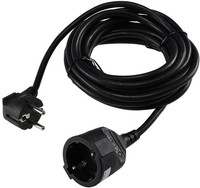 Schutzkontakt-VerläNgerung 3.68W Schwarz H05VV-F3G REV ChiliTec 18851