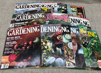 Organic Gardening Magazine Rodale Press 1988 to 1992 Homestead Mixed Lot of 19