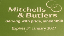 12 x 20% Off Mitchells & Butlers Vouchers EXP 2027 Harvester, Miller & Carter +