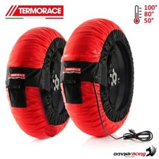 Coppia termocoperte moto radiali Termorace Evo 1XL rosse 120-180/200