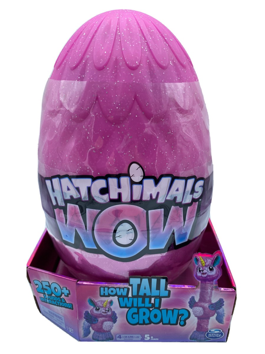 Hatchimals Wow Llalacorn 32 inch Tall Interactive Plush Toy Pink