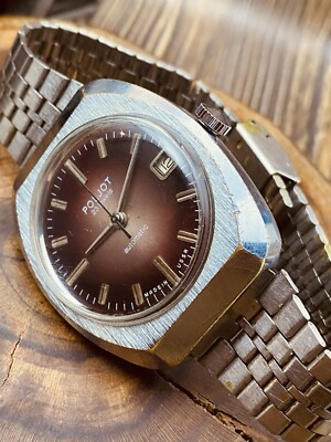 Vintage Soviet Watch POLJOT mov.2614.2H SERVICED USSR 1970-80s