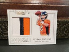 National Treasures Colossal Game Worn Jersey Broncos Peyton Manning 07/25  2013