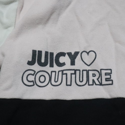 Juicy Couture Velour Pull Over Up Hooded Jacket Hoodie Girls Youth Size 4 Child - Picture 2 of 7