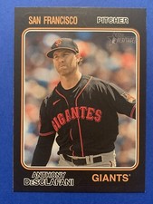 ANTHONY DeSCLAFANI (50 Copies) 2023 Topps Heritage #696 BLACK BORDER SSP Giants