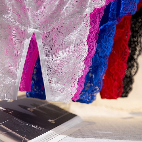 Mujer Encaje Bragas Calzoncillos Entrepierna Damas Ropa Interior Descarada Lencería Tanga - Imagen 4 de 48